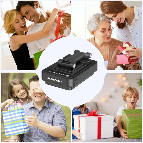 JTEMAN Gifts for Men Cell Phone Stand with Wireless Bluetooth Speaker and Jumping Light, Cool Tech Gifts for Men Women Husband Dad, Unique Birthda...