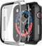 Misxi 2 Pack PC Case with Tempered Glass Screen Protector Compatible with Apple Watch SE 2 (2024) SE Series 6 Series 5 Series 4 40mm, Shockproof P...