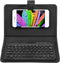 V BESTLIFE Portable Wireless Bluetooth Keyboard with Leather Case, Universal Keyboard with Portfolio Flip Case and Stand, Cover with for 4.5''-6.8...