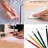 Moalin 12Pcs Sewing Mark Pencil, Sewing Fabric Pencils Free Cutting Crayons Sewing Fabric Pencil Tailor's Marking and Tracing Tools (6 Colors)...