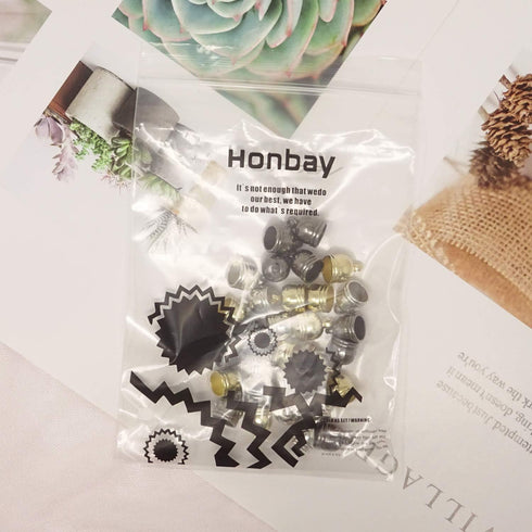 Honbay 30PCS Leather Cord End Caps for Jewelry Making and Craft Projects...