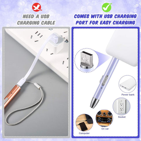Chuangdi 2 Pcs Diamond Painting Art Drill Pen with Light Diamond Painting Accessories and Tools 12 Pen Heads 2 Anti-Slip Mats 2 Wax Organizer Case...