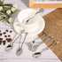 Fdit 6Pcs/Set Vintage Carved Coffee Spoon Teaspoon Retro Zinc Alloy Dessert Coffee Tableware Spoons Cutlery Kitchen(Silver)...