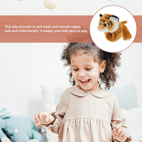 Hug Animal Slap Bracelet for Party Favors Stuffed Animals Huggers Slap Bracelets Plush Toy Childrens Day Gift(Tiger)...