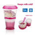 Cereal On The Go Cups Breakfast Drink Cups Portable Yogurt and Cereal to-Go Container Cup...