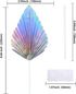 Gyufise 6Pcs Paper Palm Fan Cake Toppers Palm Spear Leaves Fan Cupcake Toppers Cake Insert Decorations Craft DIY Cake Bakeware Decoration for Birt...
