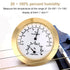 Guitar Violin Thermometer Hygrometer, Alloy Meter Temperature and Humidity Meter Thermometer for Violin Guitar Case Instrument Care (Gold)...