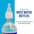 Baby Buddy AquaSip Silicone Water Bottle Spout Adapter, Spill Proof, Reusable, and BPA Free, White, 2 Pack...
