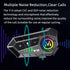 Y10 Motorcycle Helmet Bluetooth Headset with HiFi Stereo Sound,Noise Reduction,1000mAh Battery,Helmet Bluetooth Headset Speakers with RGB,IPX6 Wat...