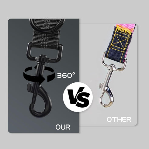 YAODHAOD Short Dog Leash,13 Inch Short Traffic Leashes for Dogs, Heavy Duty Short Training Leash with Comfortable Padded Handle and Highly Reflect...