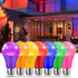 Purple Light Bulbs for Outdoor Porch, 9W(60W Equivalent) E26 Base LED Purple Bulb for Halloween Christmas Wedding,Party,Bar,Holiday Lighting,Home ...