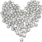 INSPIRELLE 5mm Clear White 864pcs Crystal Glass Sew on Silver Claw Rhinestones for Crafts Clothes Wedding Dress (6 gros)...