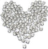INSPIRELLE 5mm Clear White 864pcs Crystal Glass Sew on Silver Claw Rhinestones for Crafts Clothes Wedding Dress (6 gros)...