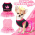 2-Pack Dog Dresses for Small Dog Girls Cute Princess Girl Dog Clothes with Bling Rhinestones Tutu Pet Dress Outfit Female Dog Clothes for Small Do...