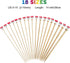 Bamboo Knitting Needles Set, 18 Pairs 14 Inch Long Wooden Knitting Needles for Beginners, US Size 0-15 (2.0-10.0mm) Single Point Straight Wood Nee...