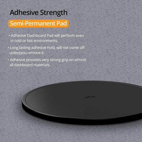 iOttie Adhesive Dashboard Pad for Car Mounts Dashboard Pad, Black , 3.1"L...