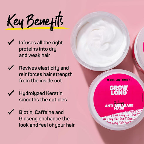 Marc Anthony Grow Long Hair Anti-Breakage Mask, 10.4 OZ...
