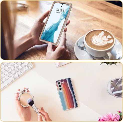 Esdot Compatible with Samsung Galaxy S22 Plus Case,Passing 21ft Drop Test,with Fashionable Designs for Women Girls,Protective Phone Case for Galax...