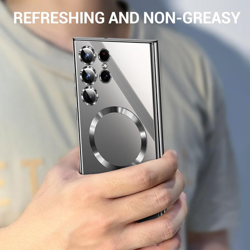 for Samsung Galaxy S24 Ultra Case?Only?.Magnetic Cover for S24 Ultra. Glossy Slim Thin Soft funda capa para for Galaxy S24 Ultra 6.8 inch.Compatib...