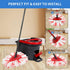 Spin Mop Replacement Heads, Mop Refills Compatible with O-Cedar EasyWring Triangle Spin Mop, 40% More Cleaning Power, 2 Pack Microfiber Mop Replac...