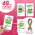 Valentine’s Day Gift Tags Cute Frog Theme DIY Present Wrap Hang Label with Twine Kids Hang Name Label Valentine's Day Anniversary Party Wrapping S...
