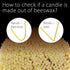Danilovo Thin Taper Beeswax Candles - Honey-Scented, Decorative Candles Ideal for Birthday Decoration or Church Prayers - White Drip Free, Tall & ...