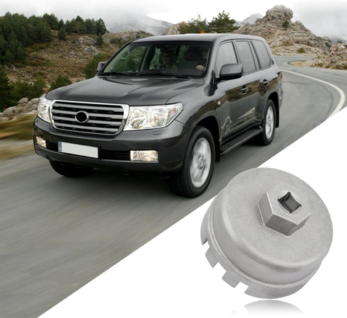 Oil Filter Wrench,64mm 14 Flute Oil Filter Remover Tool,Aluminum Heavy Duty Oil Filter Wrench Engine Oil Filter Socket Compatible with Toyota,Lexu...
