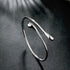 Handmade Bracelet for Women 925 Sterling Silver Open Bangle Bracelet with Gift Box Valentine's Day Gift...