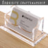 SANRUI Clear Horizontal Business Card Holder Stand for Desk, Acrylic Desktop Display Name Cards Holders Organizer Storage Rack,for Exhibition, Hom...