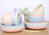 LuckyZone Unbreakable Cereal Bowls - 24 oz Reusable Wheat Straw Bowl Set of 4 - Dishwasher & Microwave Safe - Perfect for Cereal, Soup and Rice - ...