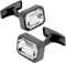 Rectangle Crystal Cufflinks for Men In Gift Box Black/Blue/Purple/Transparent Crystals Men's Cuff Link for Wedding Shirt Party Business Birthday A...