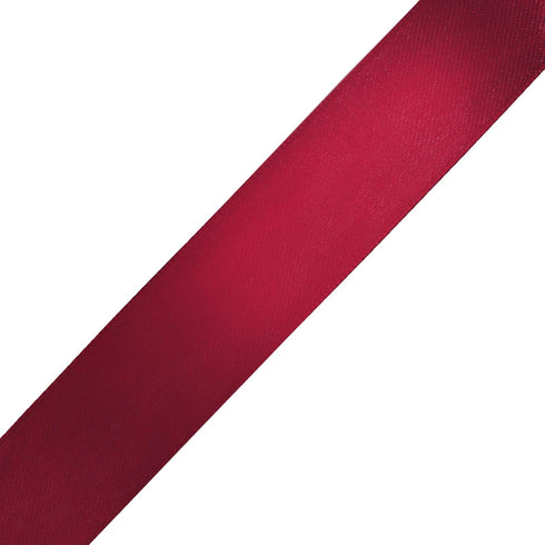 Mandala Crafts Maroon Satin Ribbon for Crafts - 25 Yards 3 Inch Wide Fabric Ribbons for Gift Wrapping, Flower Bouquets, Hair Bows, and Wedding Par...