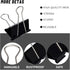 Medium Binder Clips and Paper Clips (24 Pcs) 1.25 Inch,Black Metal Medium Paper Clamps for Office, Home, School...