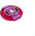 Messy Cats Single Silicone Feeder with Stainless Saucer Shaped Bowl | Anti-Slip Non-Skid Cat Food Bowl | One Cat Bowl in Feeding/Water Station | 1...