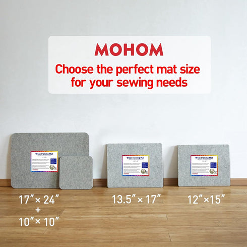 MOHOM 15" x 12" Wool Pressing Mat 100% New Zealand Felted Wool Ironing Mat Pad Blanket for Quilter, Sewing, Quilting Supplies and Notions...