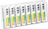 EBL Pack of 8 AA Batteries 2800mAh High Capacity Precharged Ni-MH AA Rechargeable Batteries...