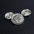 14 Pieces Silver Metal Blazer Button Set 23mm 18mm Blazer Buttons Men Metal Suit Buttons for Men Silver Buttons for Blazer,Suits,Sport Coat,Unifor...