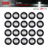 (Pack of 20) TMH 3/4 Inch Mount White LED Clearance Bullet Marker lights, Side LED marker lights for trailer Truck RV Car Bus Van...