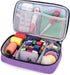 Luxja Sewing Accessories Organizer, Double-Layer Sewing Supplies Organizer for Needles, Scissors, Measuring Tape, Thread and Other Sewing Tools (N...