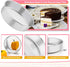 TeamFar 6 Inch Cake Pan, 2 PCS Stainless Steel Round Baking Pan with Parchment Paper & Side Liner Roll, Non-Toxic & Heavy Duty, Non-Stick & Heat-R...