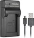 Kastar Slim USB Charger for Sony Cybershot DSC-HX5V, DSC-HX9V, DSC-W30, DSC-W35, DSC-W50, DSC-W55, DSC-W70, DSC-W80, DSC-W290, DSC-H10, H20, H50, ...