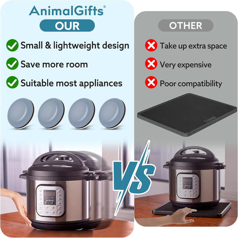 Appliance Sliders for Kitchen Appliances, 20 PCS Self-Adhesive Small Kitchen Appliance Slider for Coffee Maker, Air Fryer, Pressure Cooker, Combin...