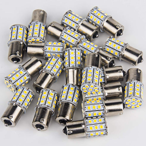 Super Bright 4.2W BA15S 1156 1141 1003 RV Interior Light LED Bulbs for Turn Signal Stop Tail Brake,4000K Neutral White,Pack of 20...