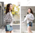 FuninCrea Crossbody Phone Bag, PU Shoulder Bag With Zipper, Mobile Phone Wallet Bags with Three Layers Metal Leaves...