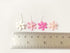 PL Set of 50 Tiny Flowers Embellishment with Thread stem Size 0.5" Mixed pink1 Mulberry Paper Flowers Craft Supplies Scrap Booking Embellishments ...