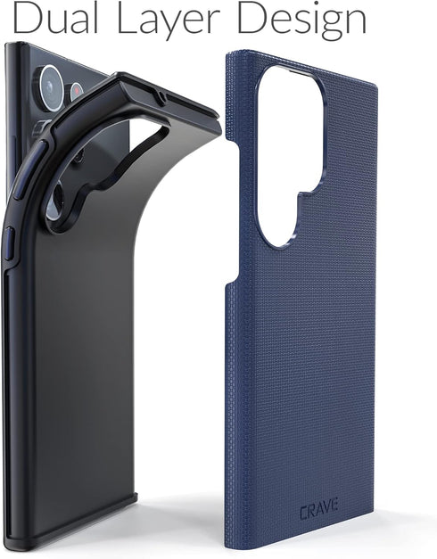 Crave Dual Guard for Samsung Galaxy S23 Ultra Case, Shockproof Protection Dual Layer Case for Samsung Galaxy S23 Ultra - Navy...