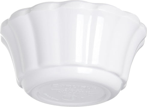 Carlisle FoodService Products 4394402 Melamine Scalloped Ramekin, 3 oz, White...