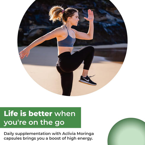 Moringa Complex with Oleifera Leaf & Seed Extract, Potent Strength 5000 mg per Serving, Complete Green-Based Superfood with Antioxidant Properties...