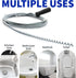 Professional Slow Drain Cleaner and Clog Remover - 10-Foot Metal Snake for Hair, Food, Debris, and Garbage Removal from Pipes, Plumber Tools...