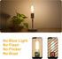 Dimmable T10 LED Bulbs,2700K Warm White, 2W Tubular Light Bulb, Edison LED Bulb 25 Watt Equivalent,E26 Medium Base 200LM, Clear Glass Cover,6 Pack...